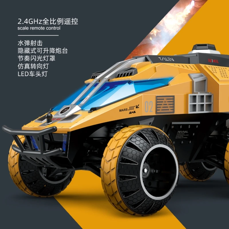 Rc Car G2065 1:12 Full Scale Mars Detecting Car Six-Wheeled Space Vehicle Car Rc Tank Remote Control Toys For Birthday Gifts