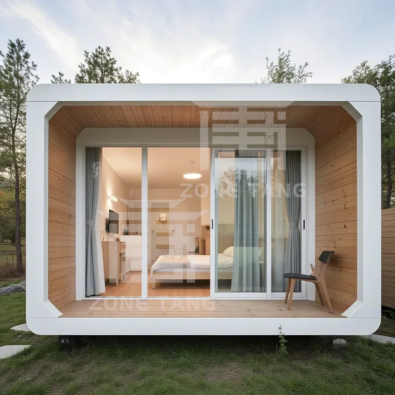 プレハブカプセルハウス プレハブ住宅価格 販売中の製造住宅 アップルカプセルホーム ビーチハウス プレハブカプセルハウス