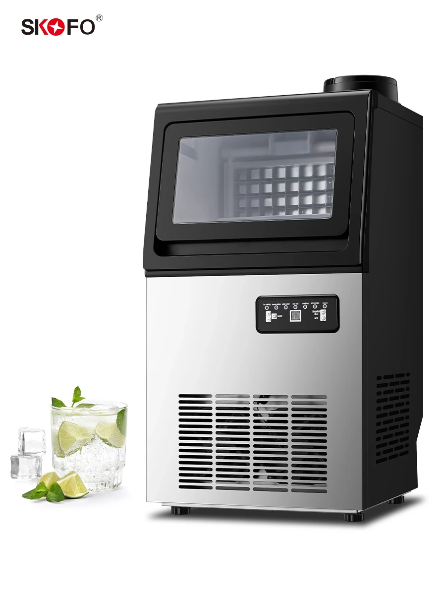 5 Kg Tube   Commercial   Maker   Machine Indoor Setup Electric   Cube Maker for Restaurants Bars Hotels Cafes Supply Use