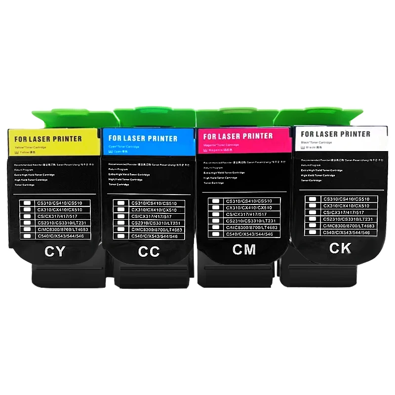 Toner Cartridge for Lexmark CS310n CS310dn CS410n CS410dn CS410dnt CS510de CS510dte CS310 CS410 CS510 CX310 CX410 CX510 Toner