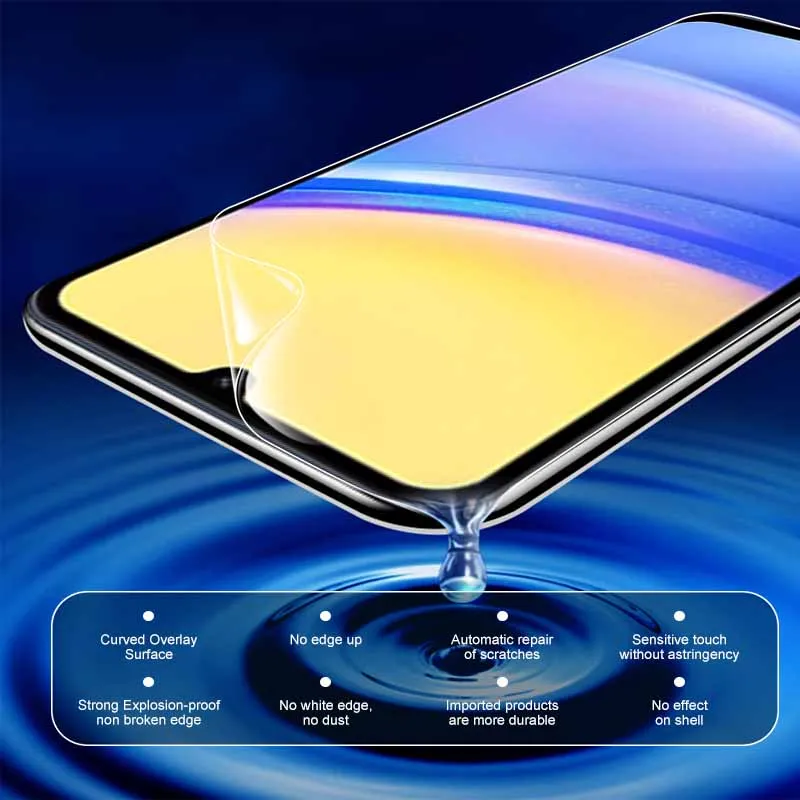 Filme dianteiro e traseiro do hidrogel para a galáxia de Samsung, película protetora da câmera, A55, A35, A25, A15, 5G, A15, A15A, 4G, 5G