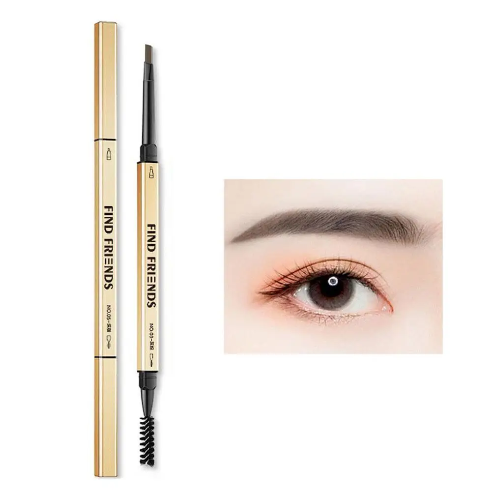 1pcs Double Head Eyebrow Pencil Long Lasting Waterproof Makeup Beauty Pen Brow Colors 6 Cosmetics Mascara Enhance Women Eye O9J8