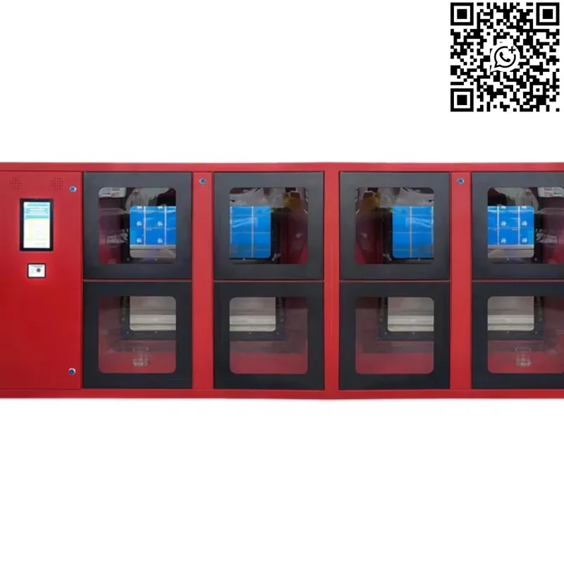 New Style Assembled Smart Meal Locker Double Sided Opening Galvanized Steel Electronic Lock Customized for Commercial Kitchen