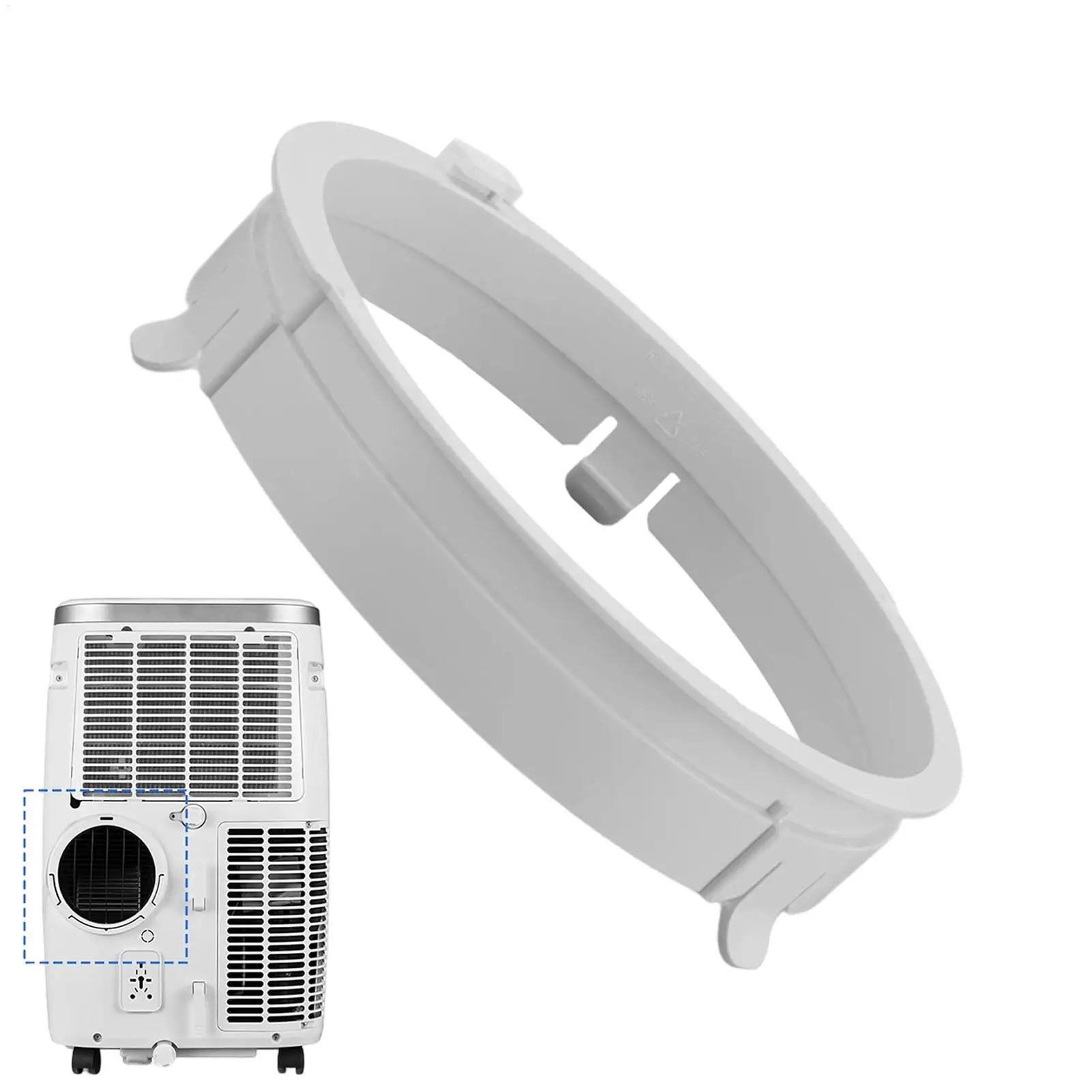 Portable AC Hose Coupler Conditioner Hose Connector Conditioner Exhaust Duct Interface Efficient Cooling System Fits 5.9in Tube
