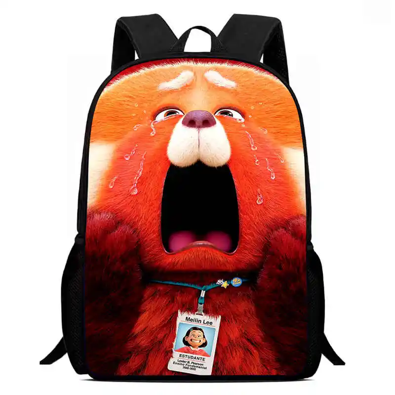 

Mochila School Backpack,Cartoon Turning Red Child School Bags for Girls Boy,Durable &Light Weight Kid Backpack for Kindergarteen
