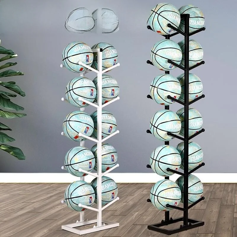 

Kindergarten Ball Toy Storage Ra Baskeall Home Ball Holder Display elf Fooall Placement Alloy Material Stand