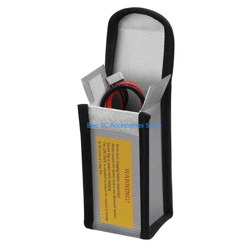 Y51A 2 Pieces Lipo Safe Bags Silver - view 5