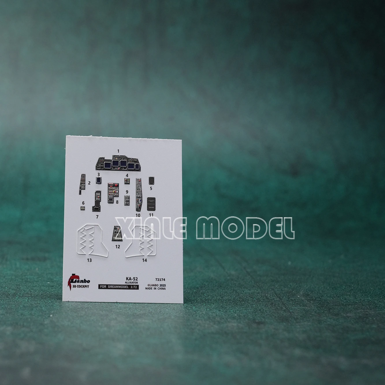 

Lanbo Models 3D Color Cockpit Instrument 72174 KA-52 Gunship (для комплекта модели Dream) 1/72