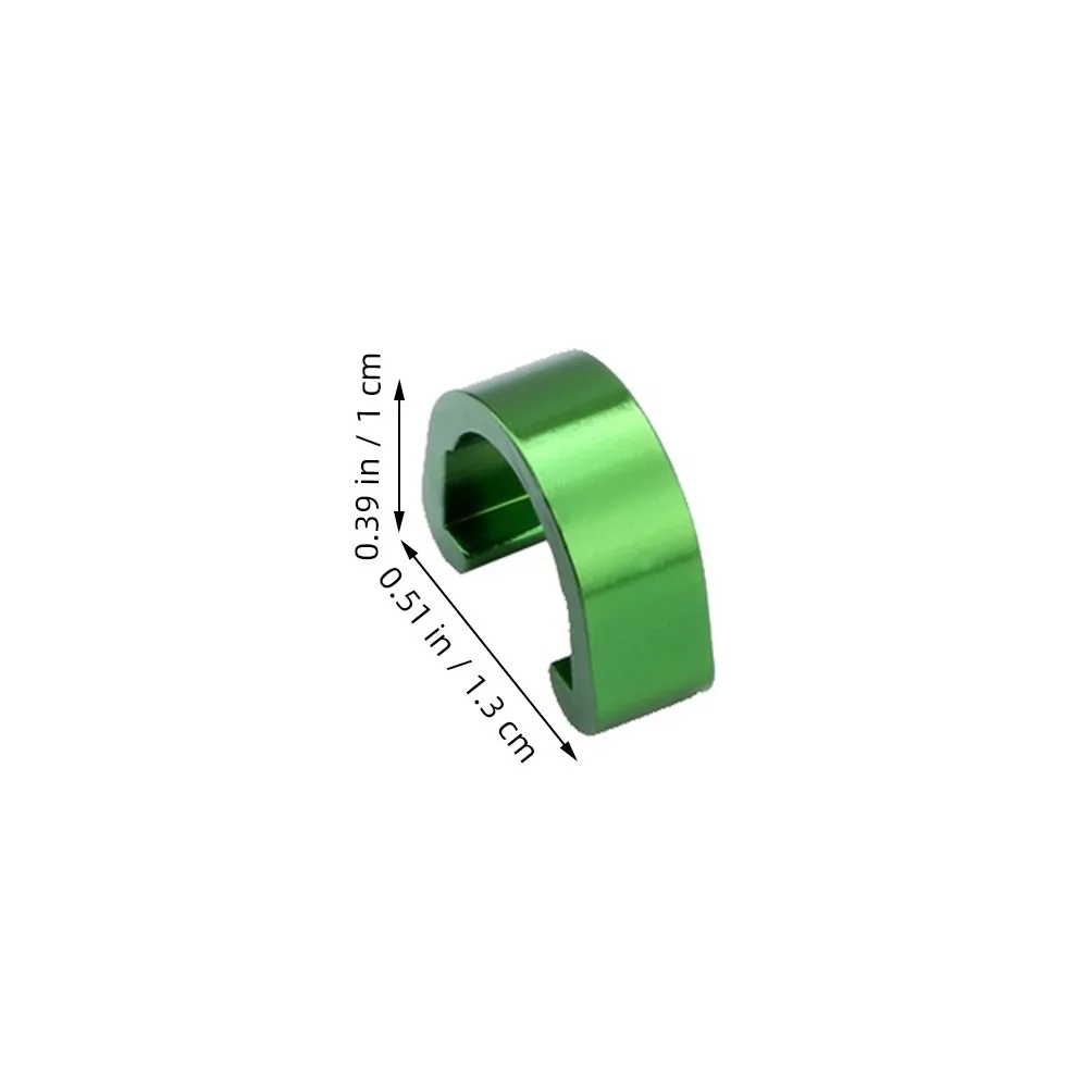 10Pcs Bike Cable Holder Aluminum Alloy Wire Fixation Clamp for Mountain Road Bicycle Brake Line Guide C Clip Buckle Green - view 3