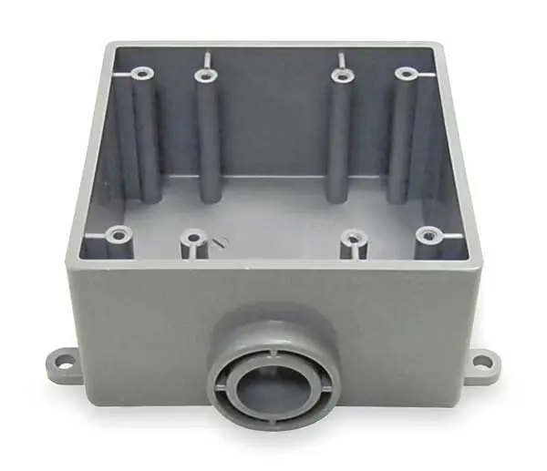 

Weatherproof Electrical Box, 37.3 cu in, FSE Box Type, 2 Gangs, PVC, Rectangular Shape