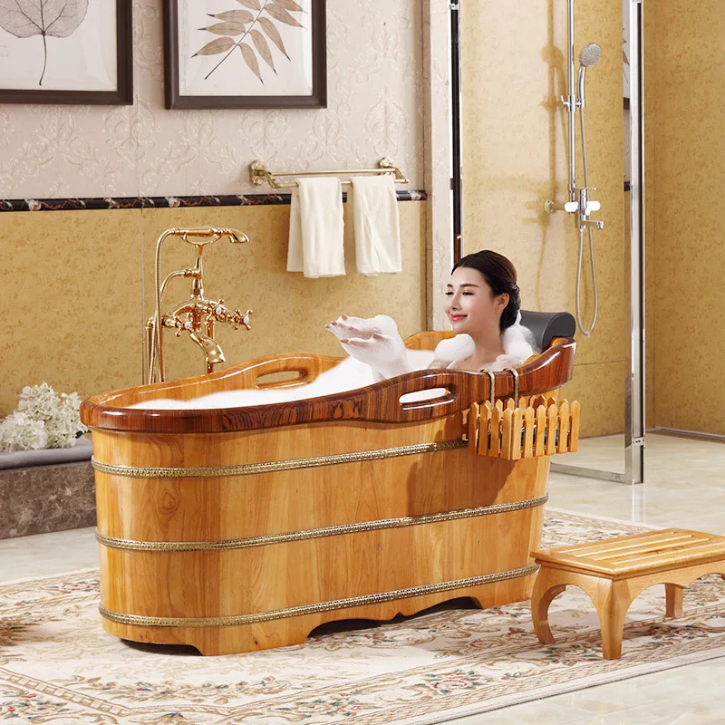 Beauty salon club imported oak bath barrel