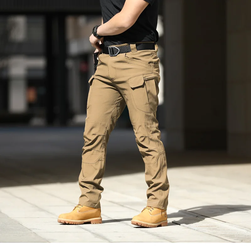 IX7 Combat Pants Tactical Pants Multi-pocket Overalls Urban Commuter Pants Elastic Waterproof Wear-resistant Breathable