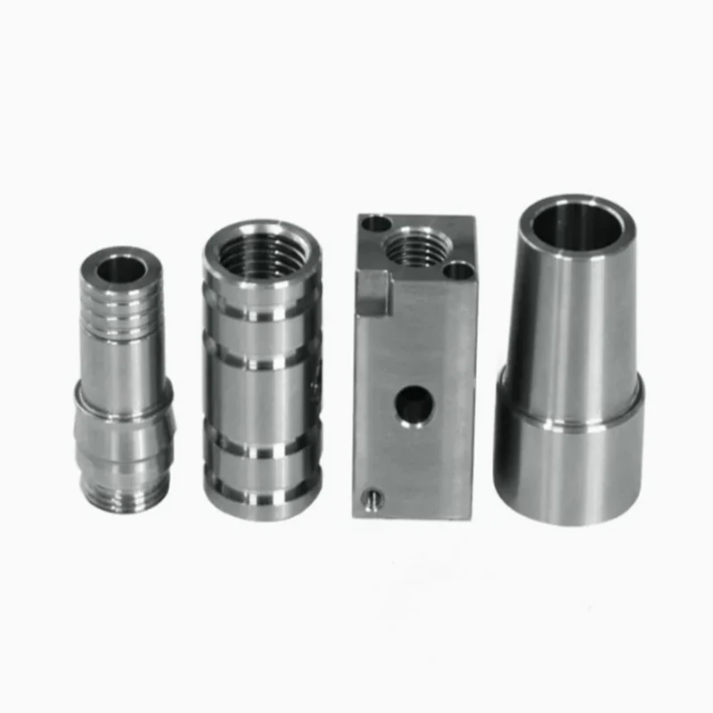 

Custom stainless steel CNC machined bushings / joints / valve bodies fluid system transmission parts