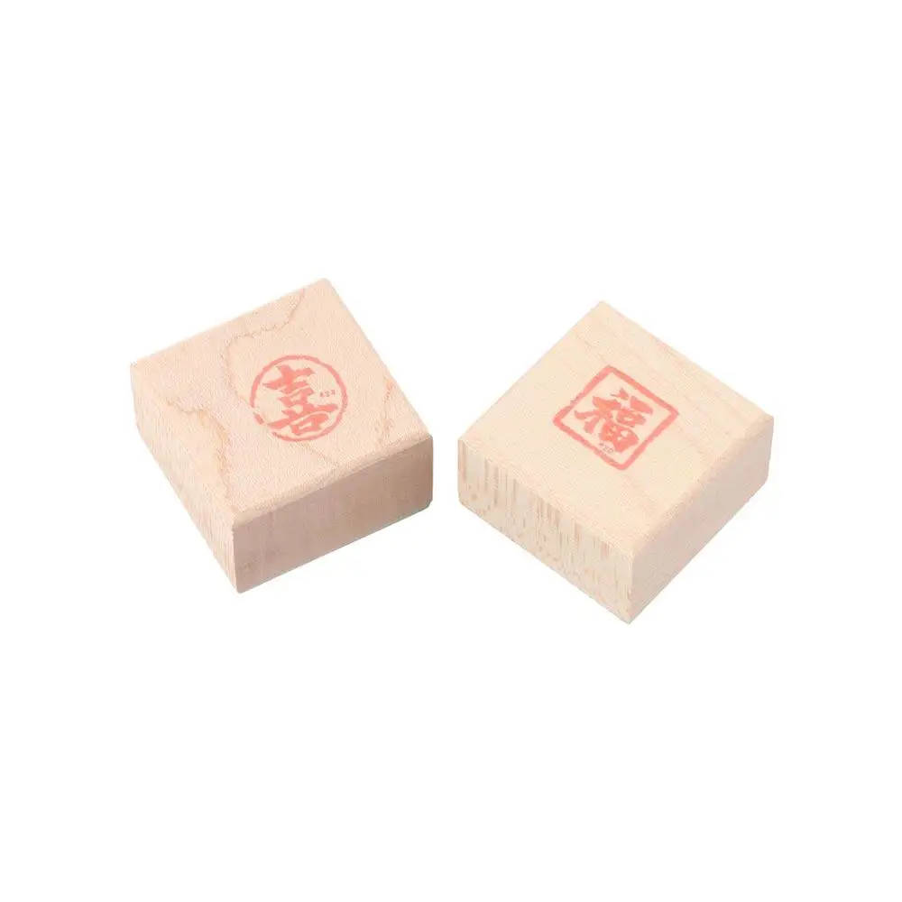 Self-Inking Vintage Scriptures Stamp DIY Engraved Calligraphy Painting Stamps Wooden Craft Decor Chinese Calligraphy Stamp