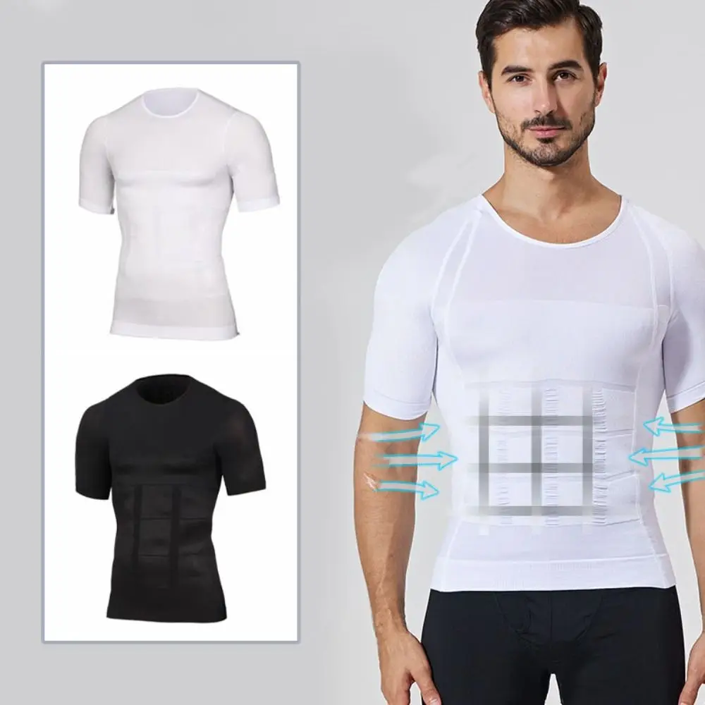 

Belly Contracting Body Shaper Men Thin Tummy Control Slimming Shapewear Lingerie Undershirts Men's Underwear Shape Control