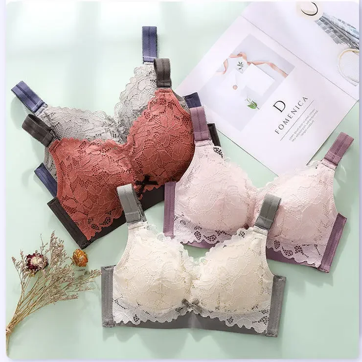 Anti-dropping Full-cup Large Bra Without Steel Ring Strapless Bra Plus Size Bra