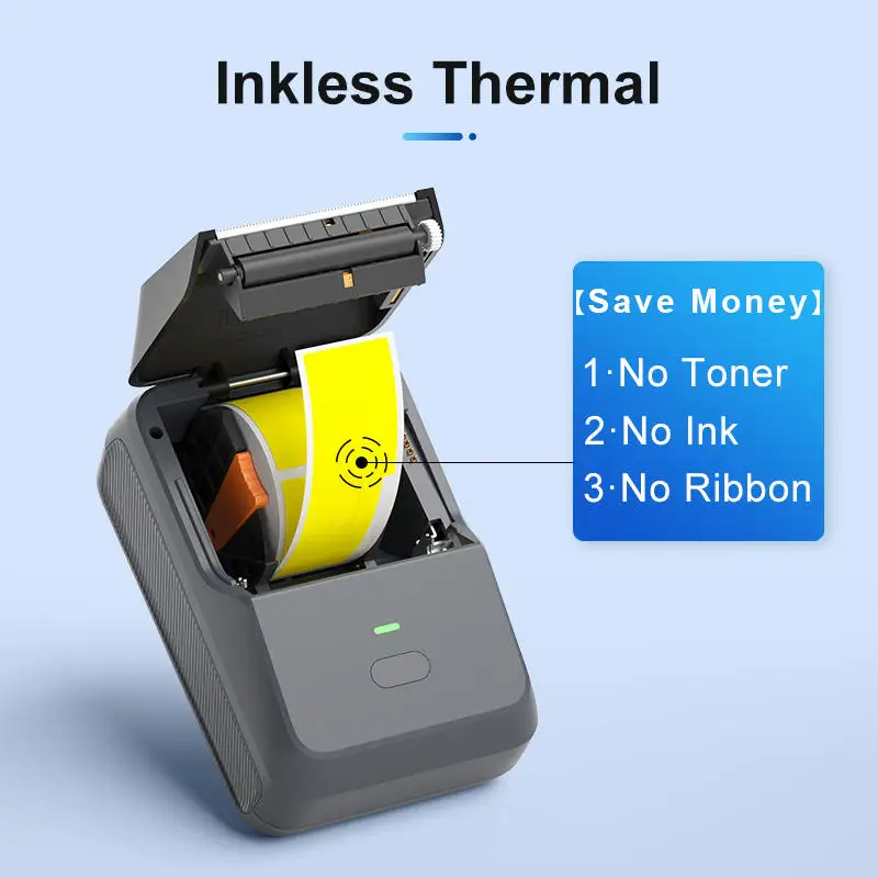 Portable Label Printer Mini Thermal Self-Adhesive Sticker Printer Mobile Pocket Tag Price almost same as NIIMBOT B1