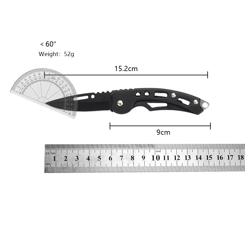 Stainless Steel Keychain Folding Knife Outdoor Carrying Knife Mirror Sharp Pocket Knife Fruit Knife Folding Knife image 6