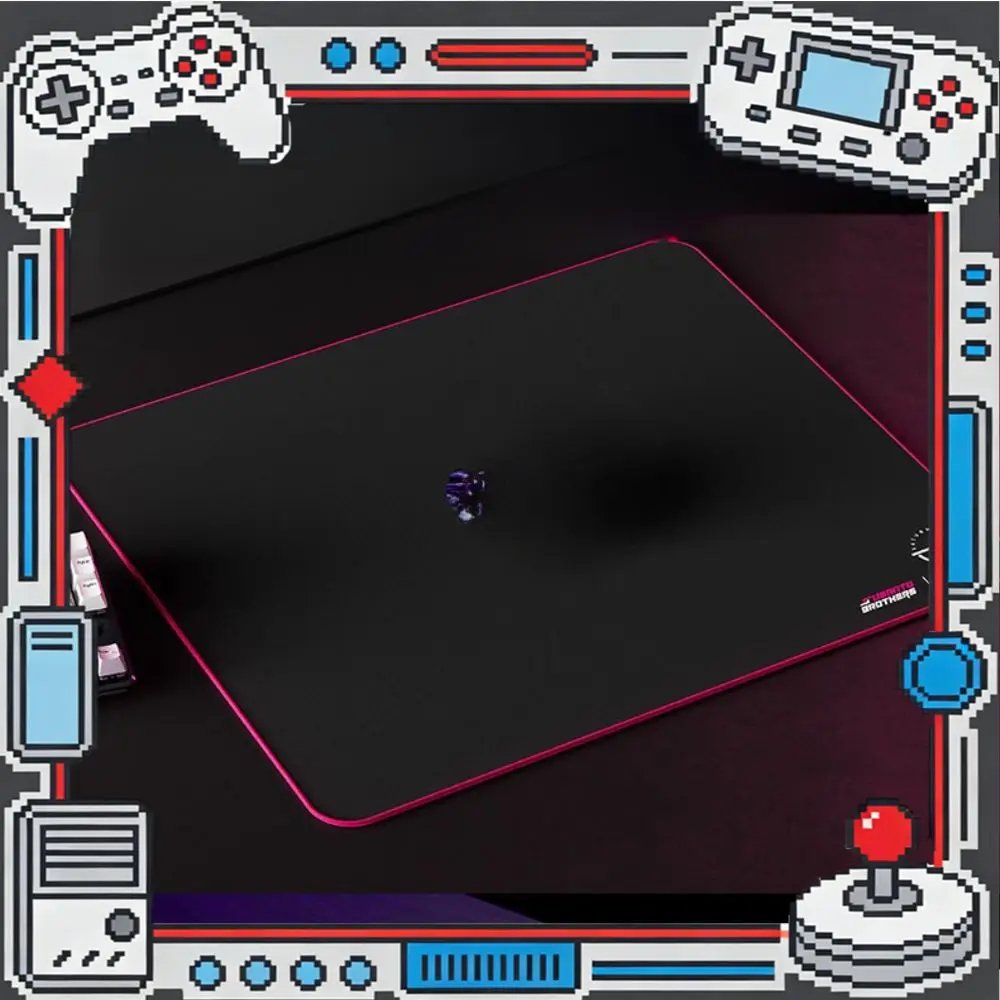 Pulsar eS Saturn Pro Gaming Mouse Pad Susanto Brothers Edition XL Soft 490x420mm Black Low Profile Stitched Edge