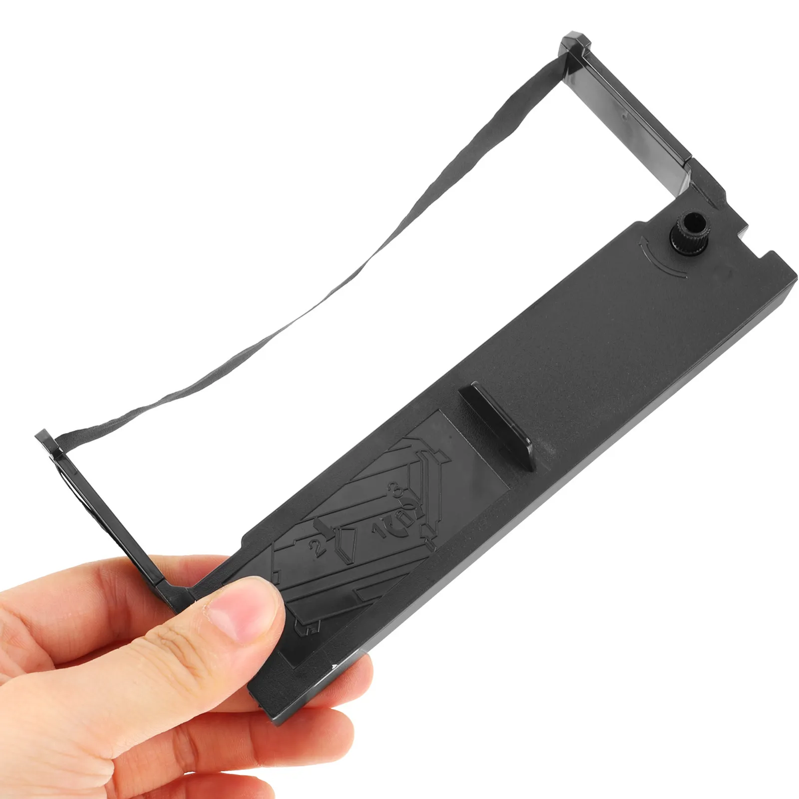 Black Printer Ribbon High Capacity Replacement Long Lasting Ink Ribbon for Clear Crisp Document Printing