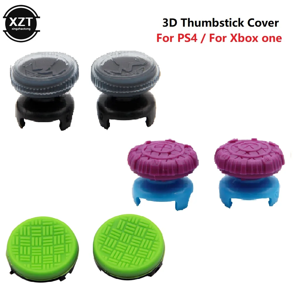 Tampa do joystick competitivo para xboxone silicone 3d levantou tampas para xbox joysticks cogumelo cabeça thumbstick capa