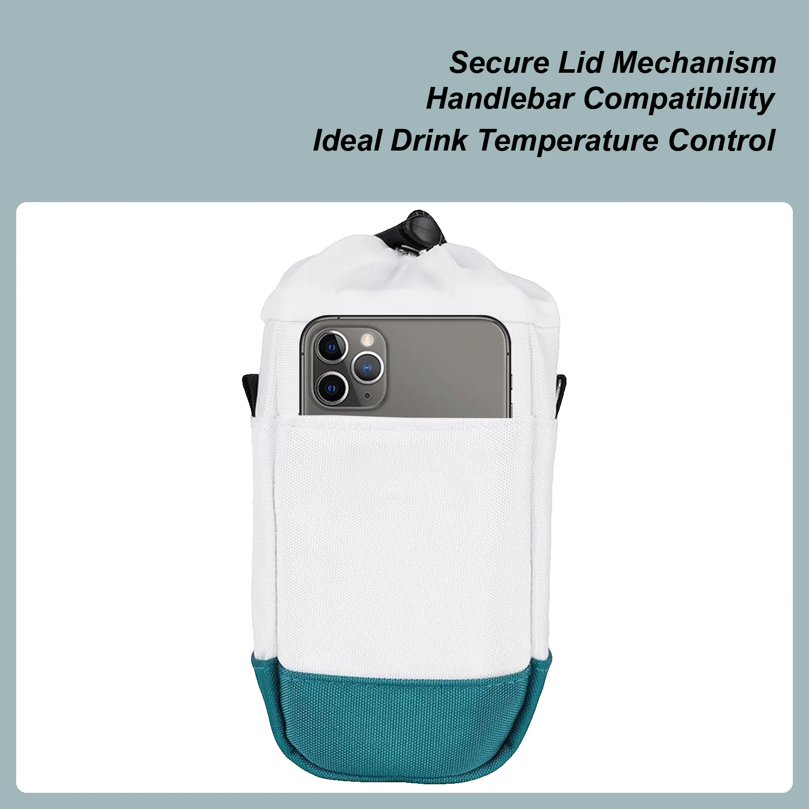 

Water Holder For Bike Insulated Water Bottle Holder Bike Accessories Cycling Accessories Handlebar Mount Drawstring Pouch For