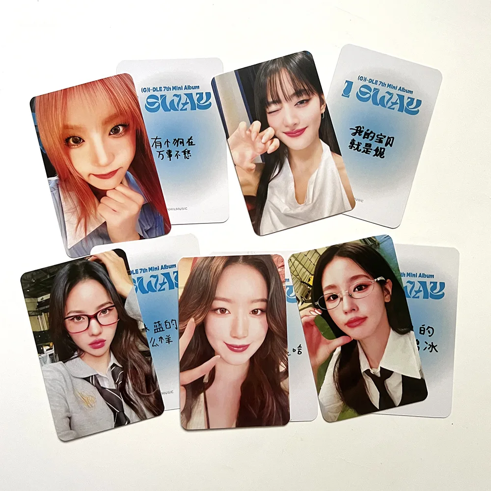 5pcs/set KPOP (G)I-DLE New Album I SWAY LOMO Cards SHUHUA YUQI Postcard Greeting Photo Card