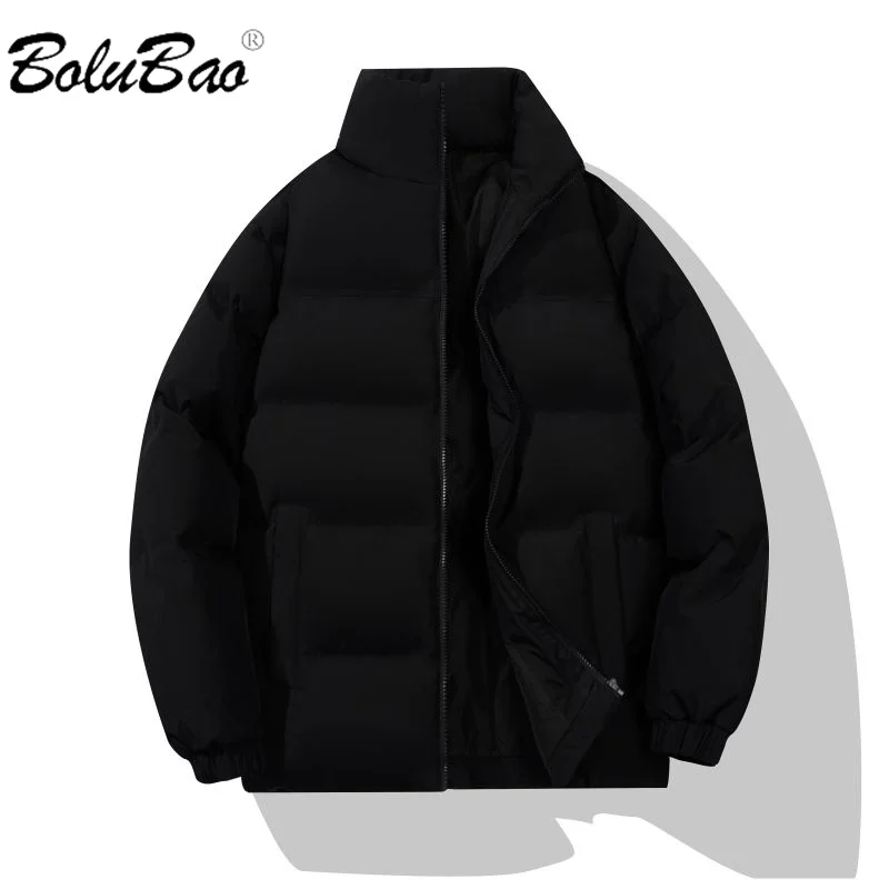 BOLUBAO 2024 Leisure Parka Cotton-Padded Men's Solid Color Warm Coat High Quality Design Hot Parka Cotton-Padded Men