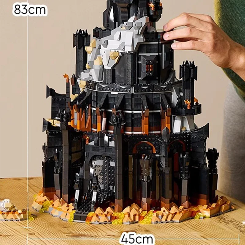 IN STOCK 2024 NEW Icons 10333 Black Tower Dark Model Building Blocks Kit Bricks Toy for Kids Adult Birthday Gifts 5471 piece image 3