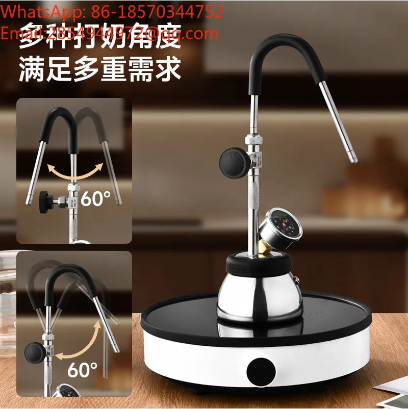 2026   Stainless Steel, Steam Coffee Pot, Multi-functional Kitchen To Play Milk Foam, Coffee Machine, Factory Spot Direct Supply