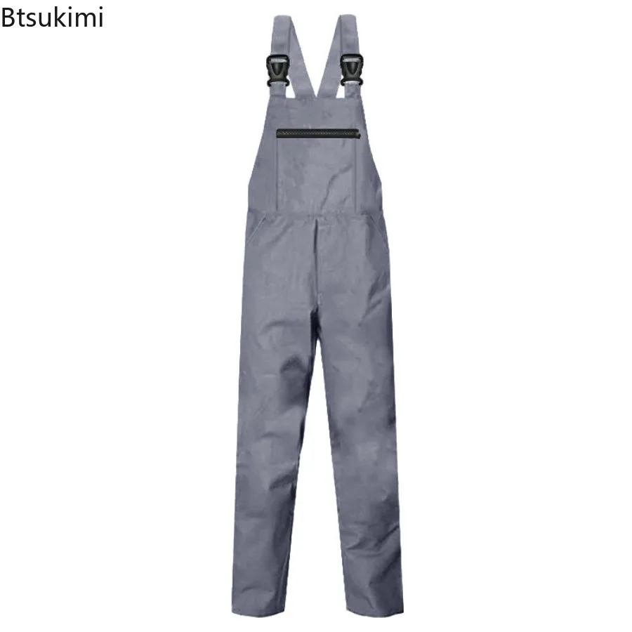 2025 New Multi Pocket Workwear Men's Wear-resistant Daily Maintenance Repair Protection Jumpsuit Loose Casual One-Piece Overalls