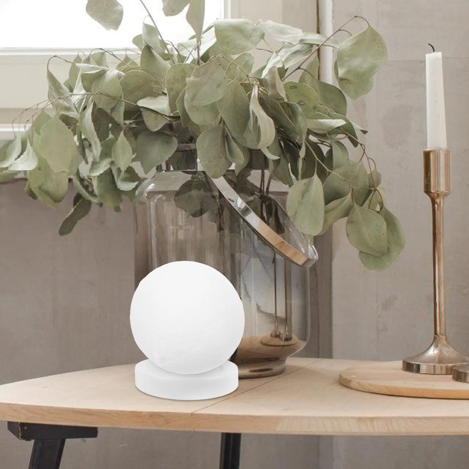 

120Mm 3D Printed Moon Lamp Cover Simple Dome Design Replacement Shade for Bedroom Living Room Decorative Lighting Fixture Use