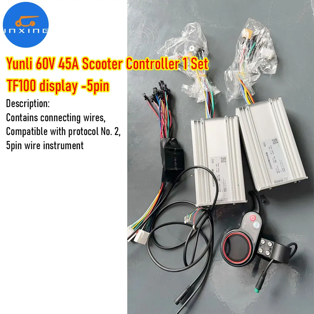 Yunli 60v45a 50a Controllers For Brushless Motors Quality Dual Drive Accessories For Electric Scooter