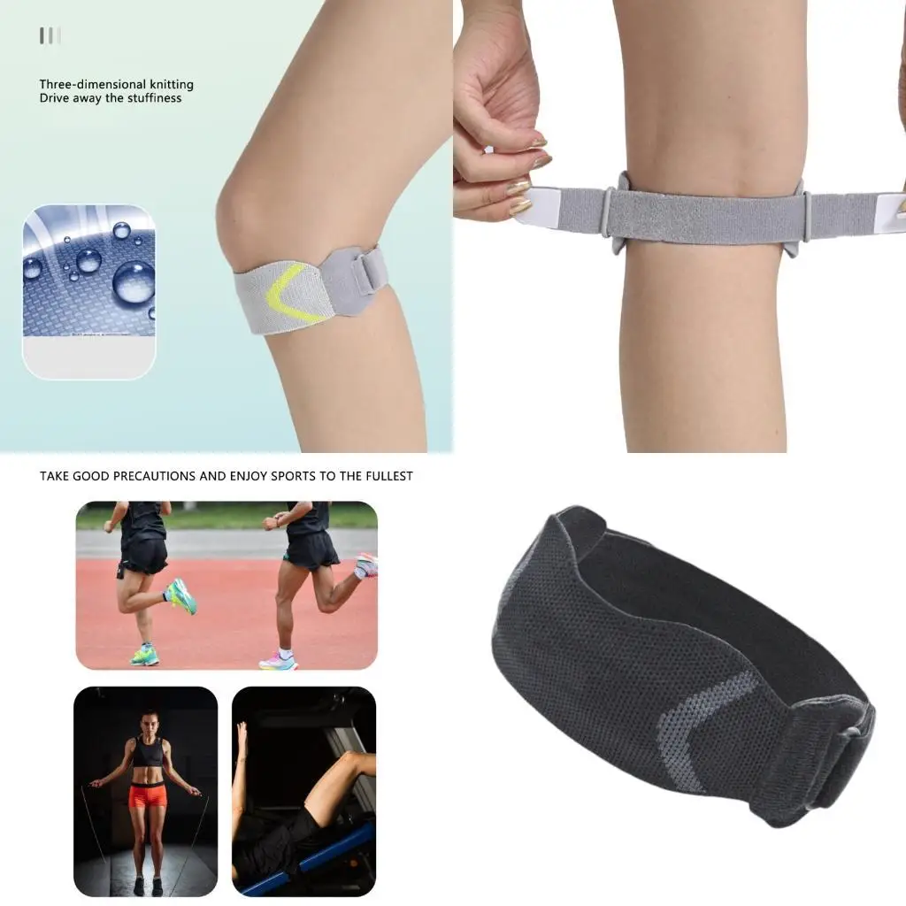 

Y1UC Patella Knee Band Adjustable Sports Patella Belt Patellar Tendons Support Strap