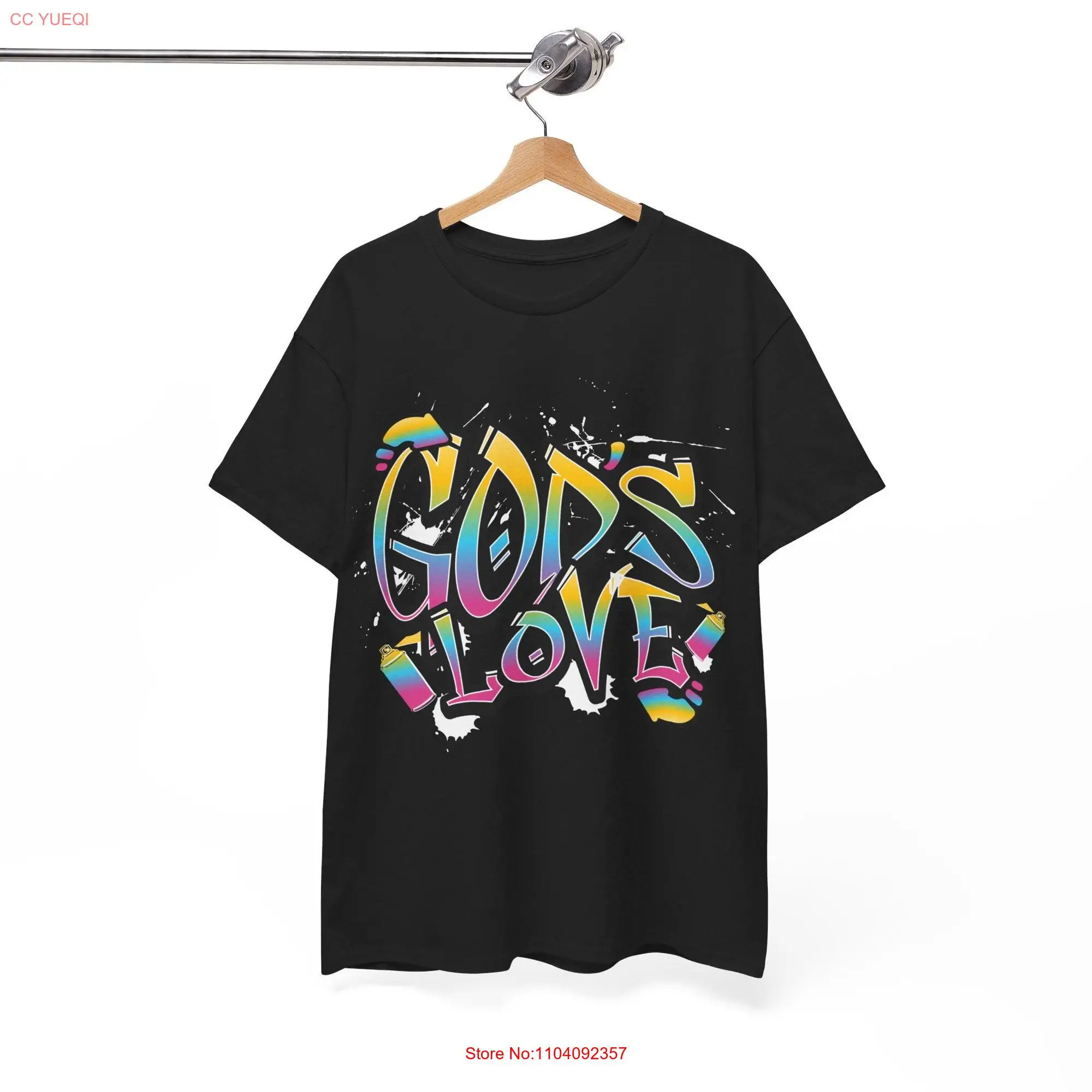 God Love Inspirational T Shirt Divine God's Faith Christian Inspiring long or short sleeves