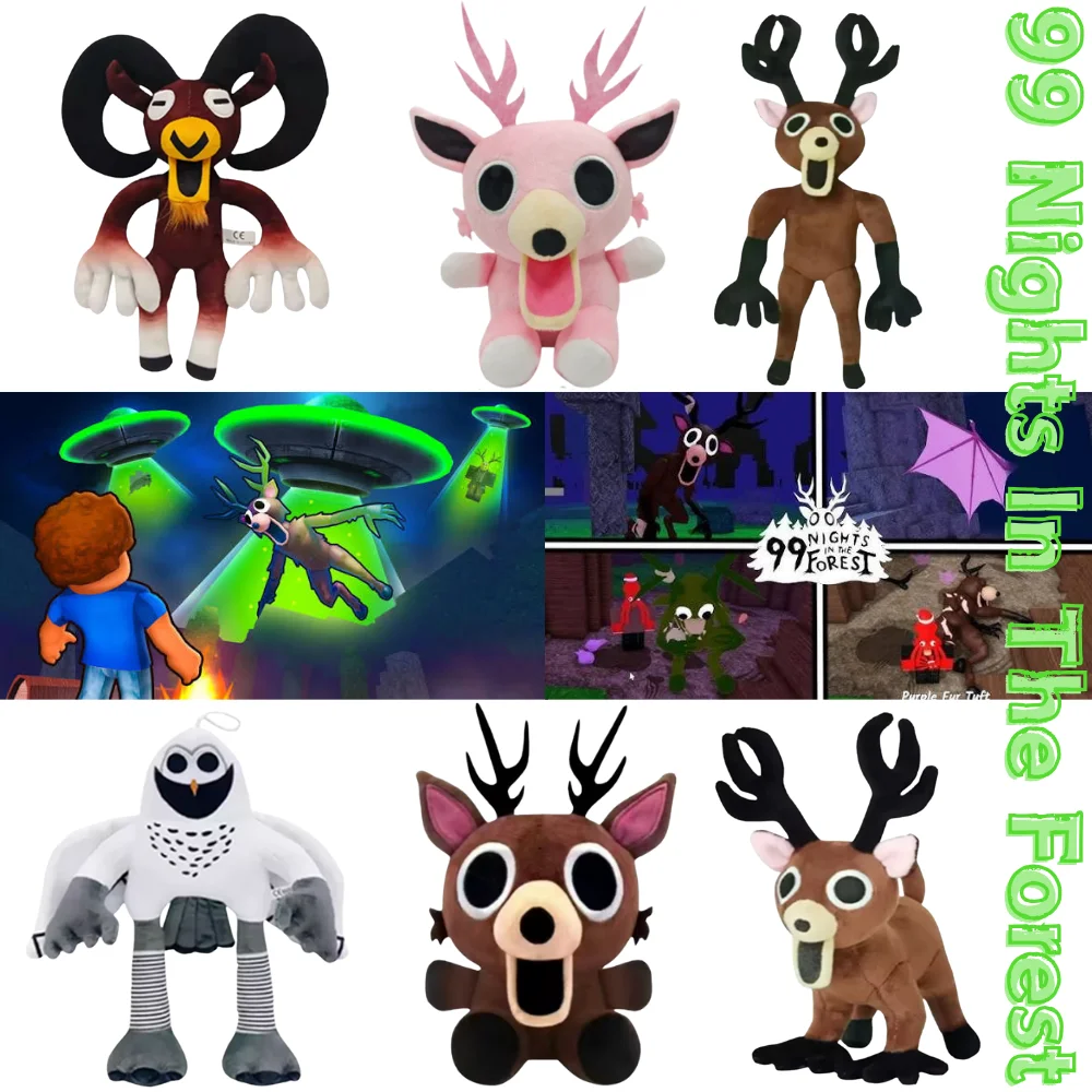 

99 Nights In The Forest 30-40cm Plush Deer Toys Movie Stuffed Animals Cute Deer Soft Toy Fans Gifts Toys for Kids Birthday Gifts