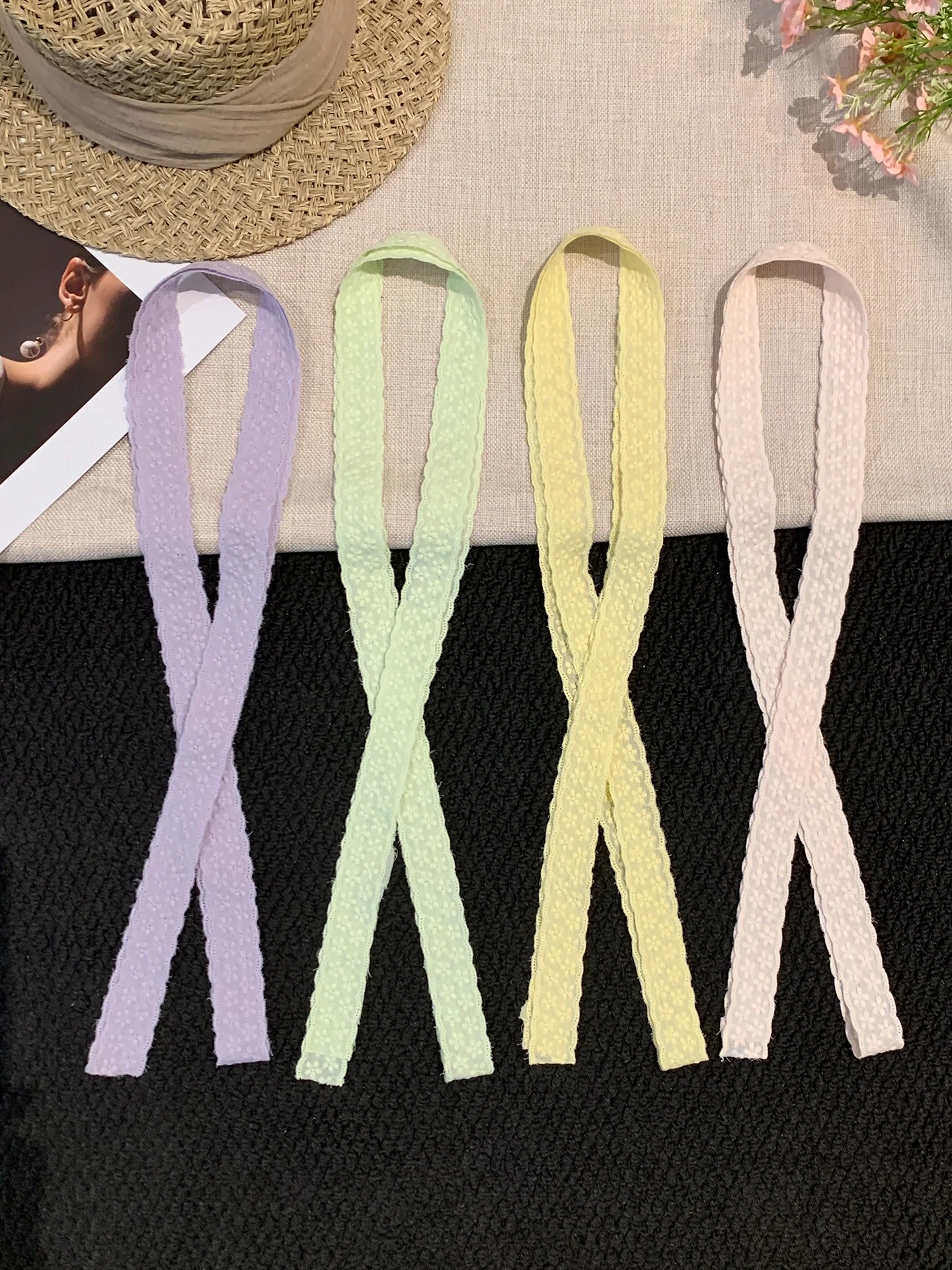 Korean Style Long Silk Scarf Women's Spring Summer Fashion Necktie Hairband Drifting Belt Outerwear Ambiance Sense