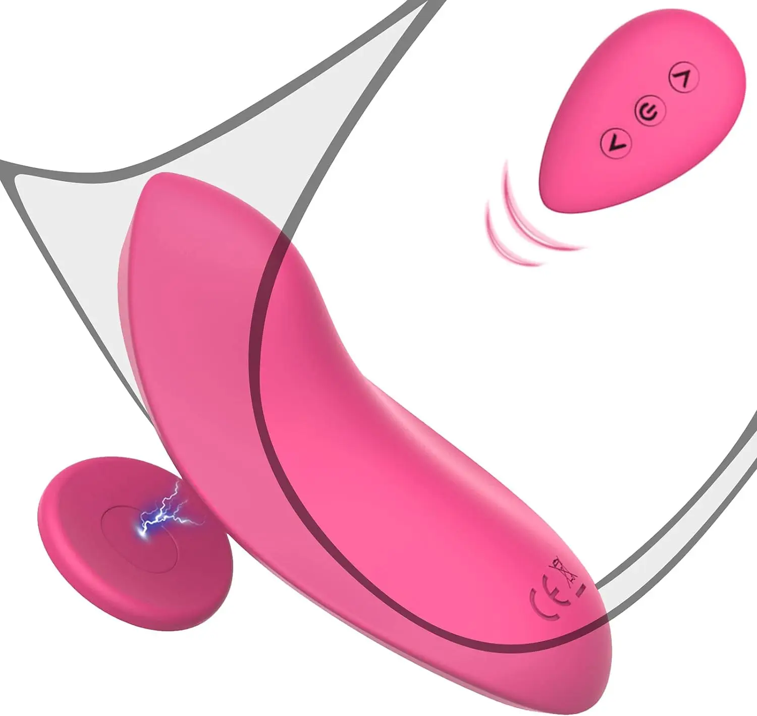 

Wearable Panty Vibrator Clitoris and G-Spot Stimulator Mini Vibrating Eggs with 10 Vibration Patterns Silicone