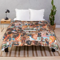 Jj Outer Banks Collage coperta flanella stampa soffici coperte spesse per letto casa Cou