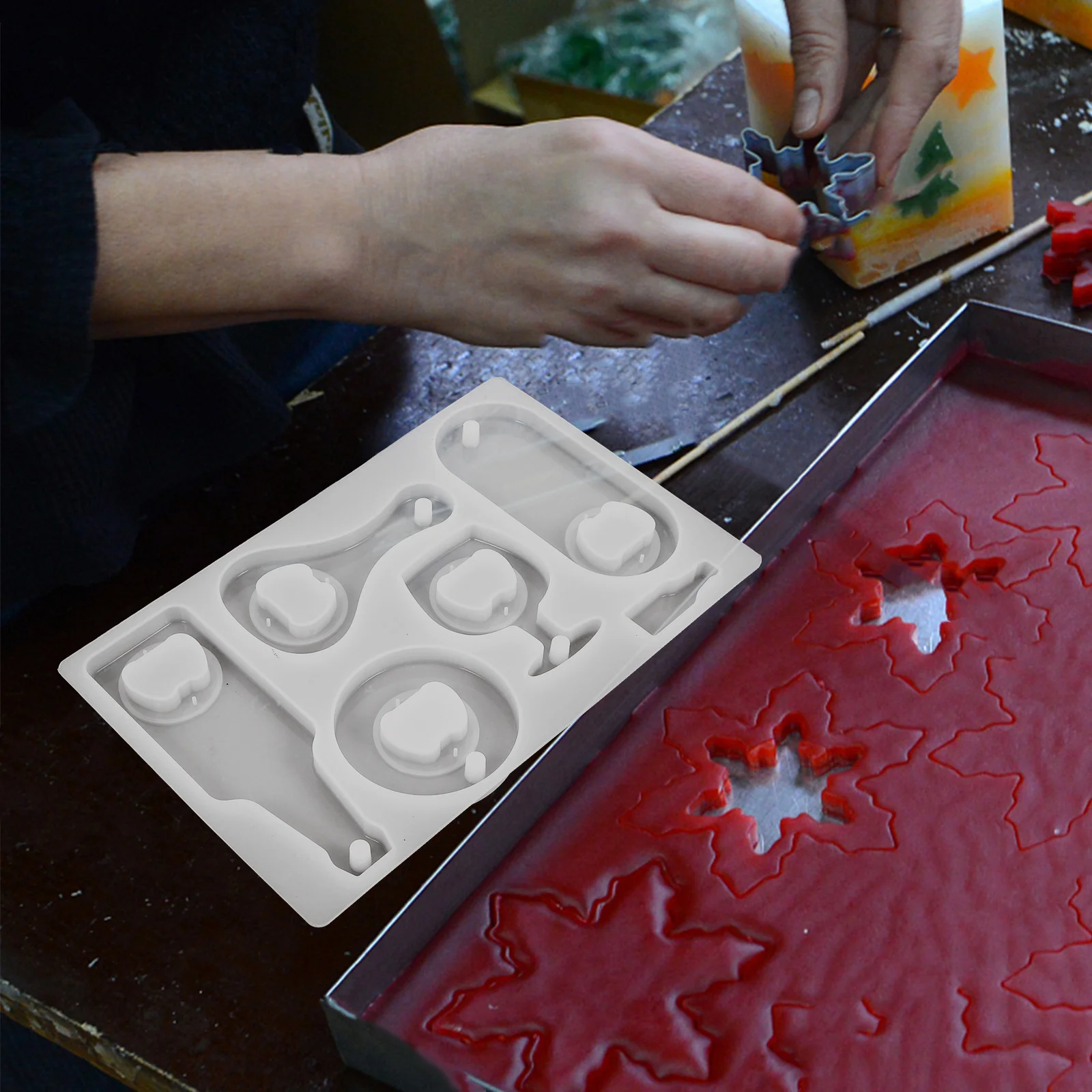 

1Set Creative Resin Casting Mold DIY Accessory Multi-Function Bottle Opener Wear Resistant Craft Making Tool DIY Accessory