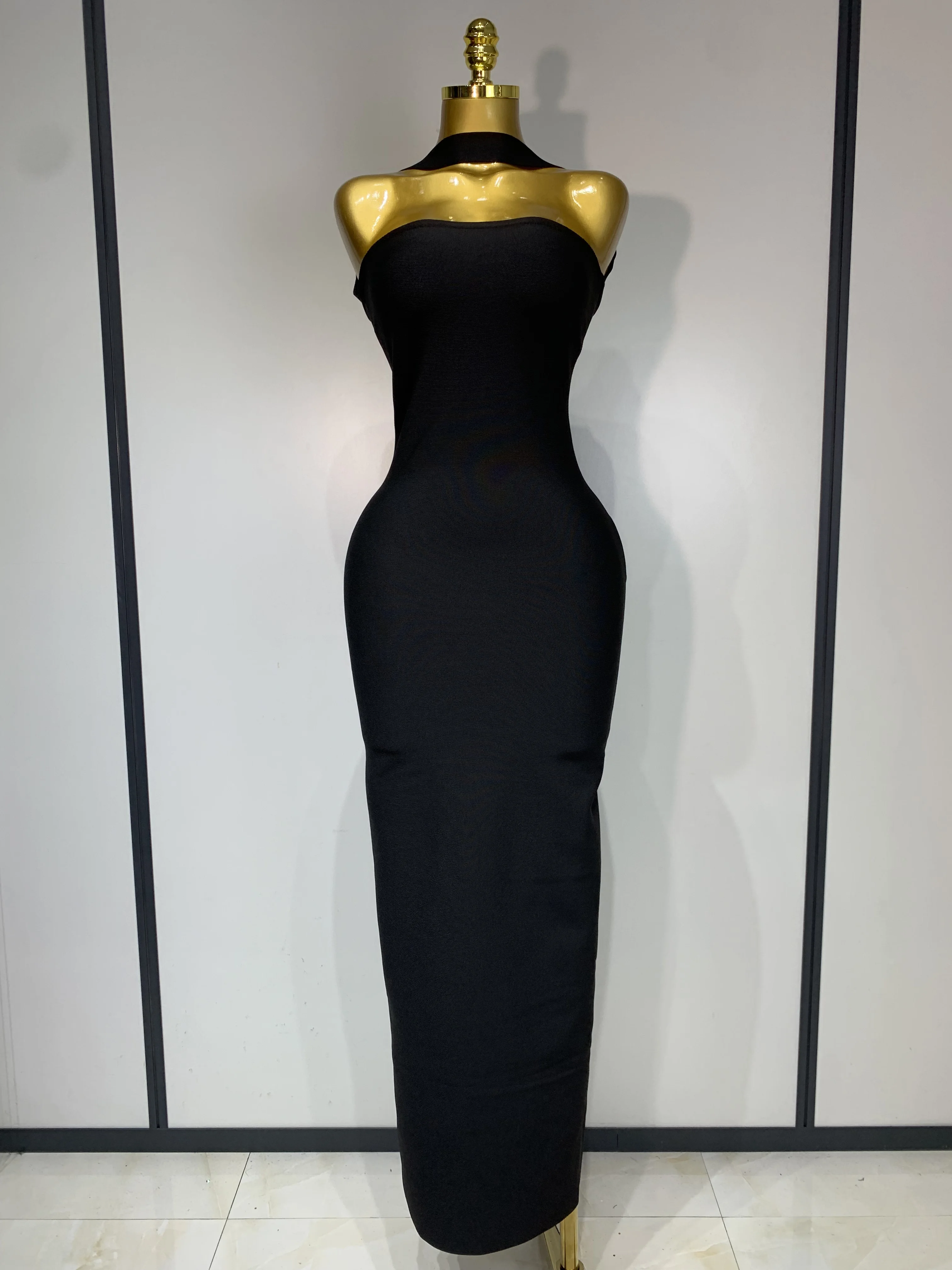 Vestido ceñido al cuerpo con espalda descubierta para mujer, vestido Sexy sin mangas, Maxi vestidos largos y elegantes, vestido de lujo para cumpleaños, traje de fiesta para Club 2025