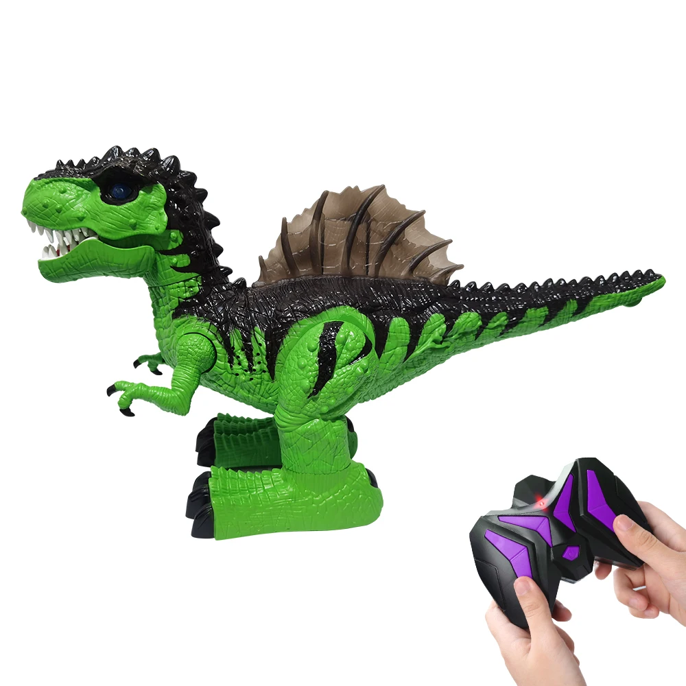 Fernbedienung Dinosaurier Spielzeug Elektro roboter Sound Licht intelligente Ausgrabung Jurassic Tiere Lernspiel zeug für Kinder
