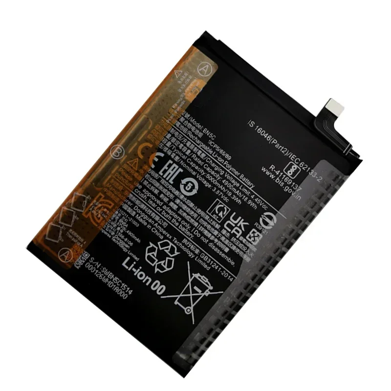 100% Original New High Quality BN5C Replacement Phone Battery For Xiaomi Poco M4 Pro 5G M4pro 5000mAh Batteries Bateria