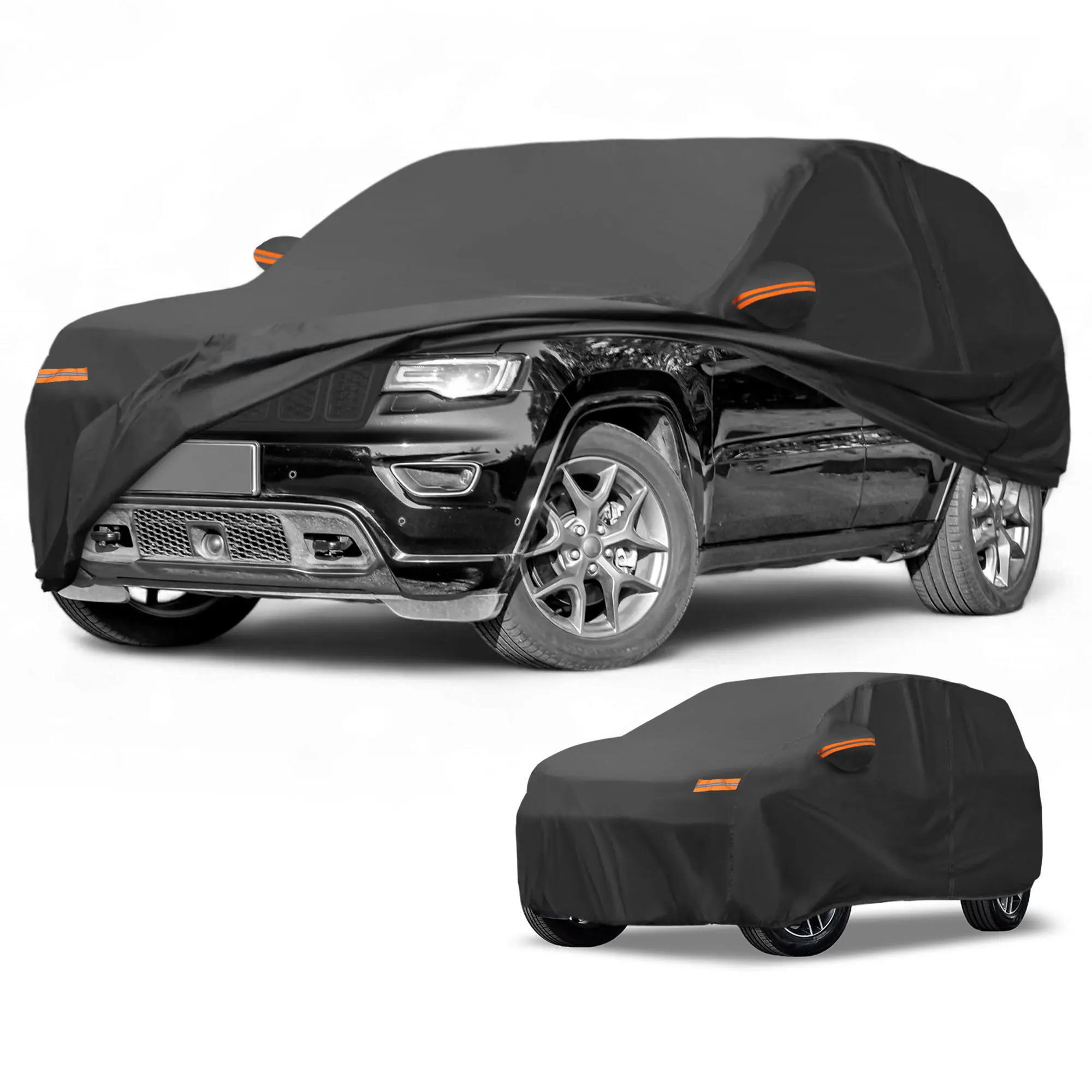 

UXCELL Car Cover Waterproof All Weather Protection Full Exterior 190T-PU Cover for Jeep Grand Cherokee with Reflective Strips