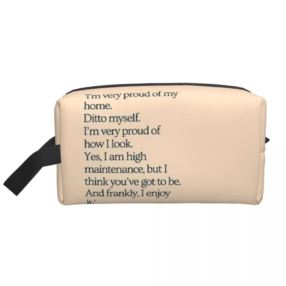 High Maintenance- Kath And Kim Polyester Men Business Portable Storage Bag Women Travel Cosmetic Bag Hanging Wash Pouch