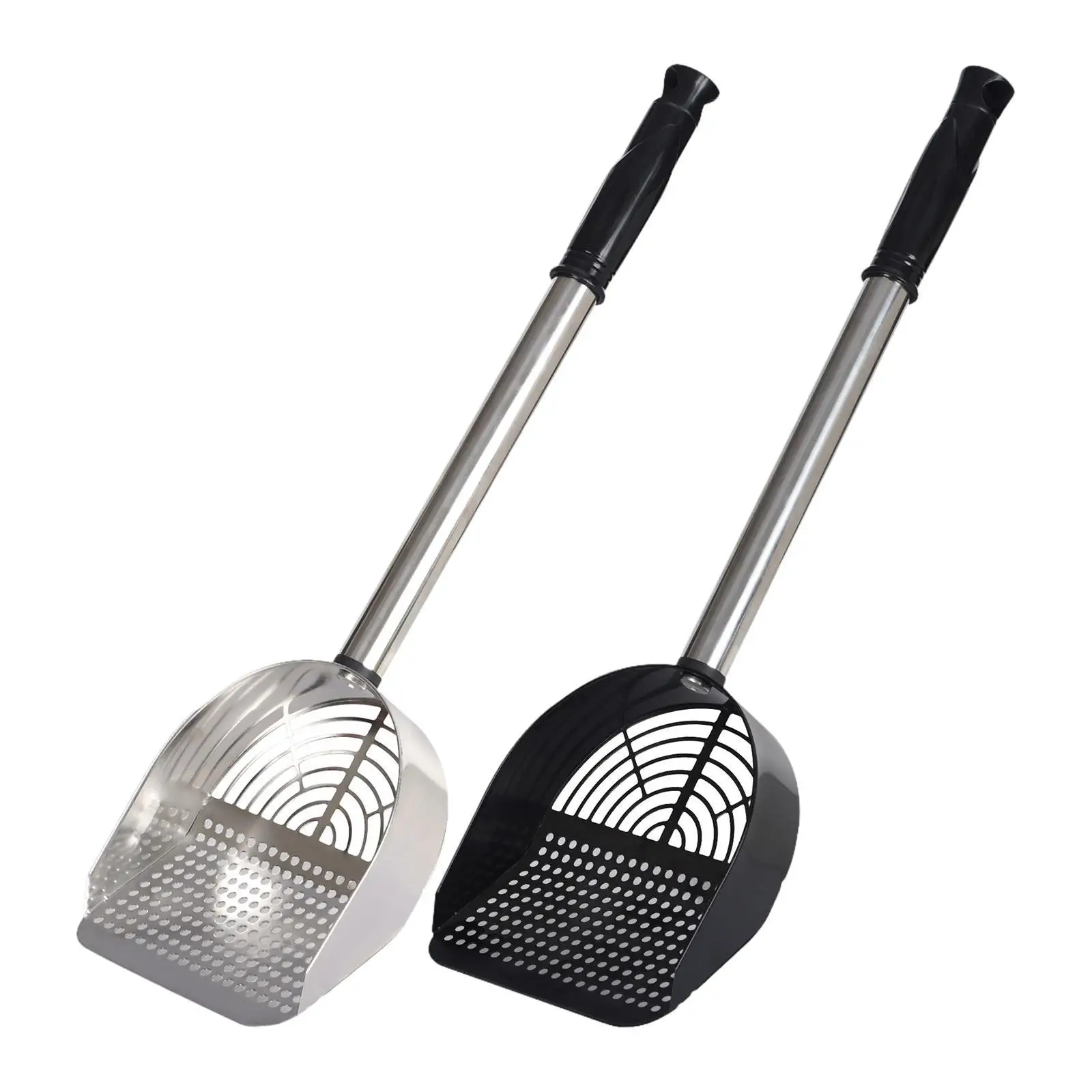 

Long Handle Cat Litter Scoop Stainless Steel Kitten Litter Sifting Shovel for Litter Pan Pet Cleaning Supplies