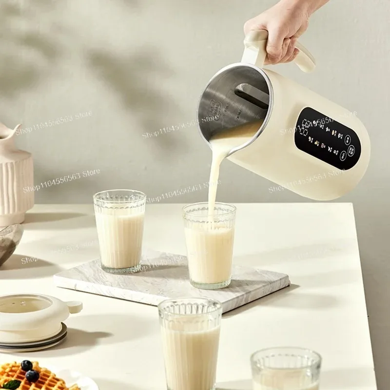 Multifunctional Electric Soy Milk Maker Blender with Large Screen One-Touch High-Temperature Cleaning for Healthy Home Cooking