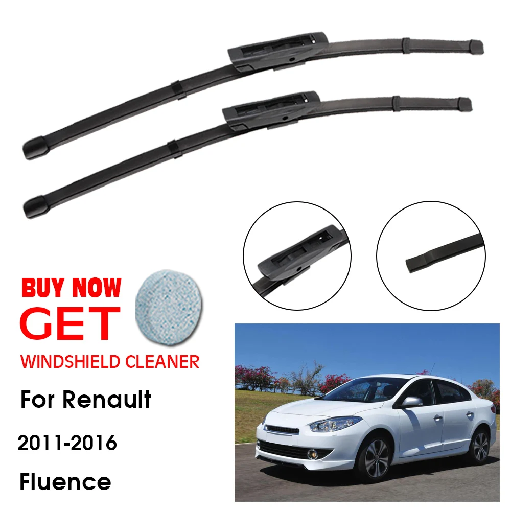 

Car Wiper Blade For Renault Fluence 24"+16" 2011-2016 Front Window Washer Windscreen Windshield Wipers Blades Accessories