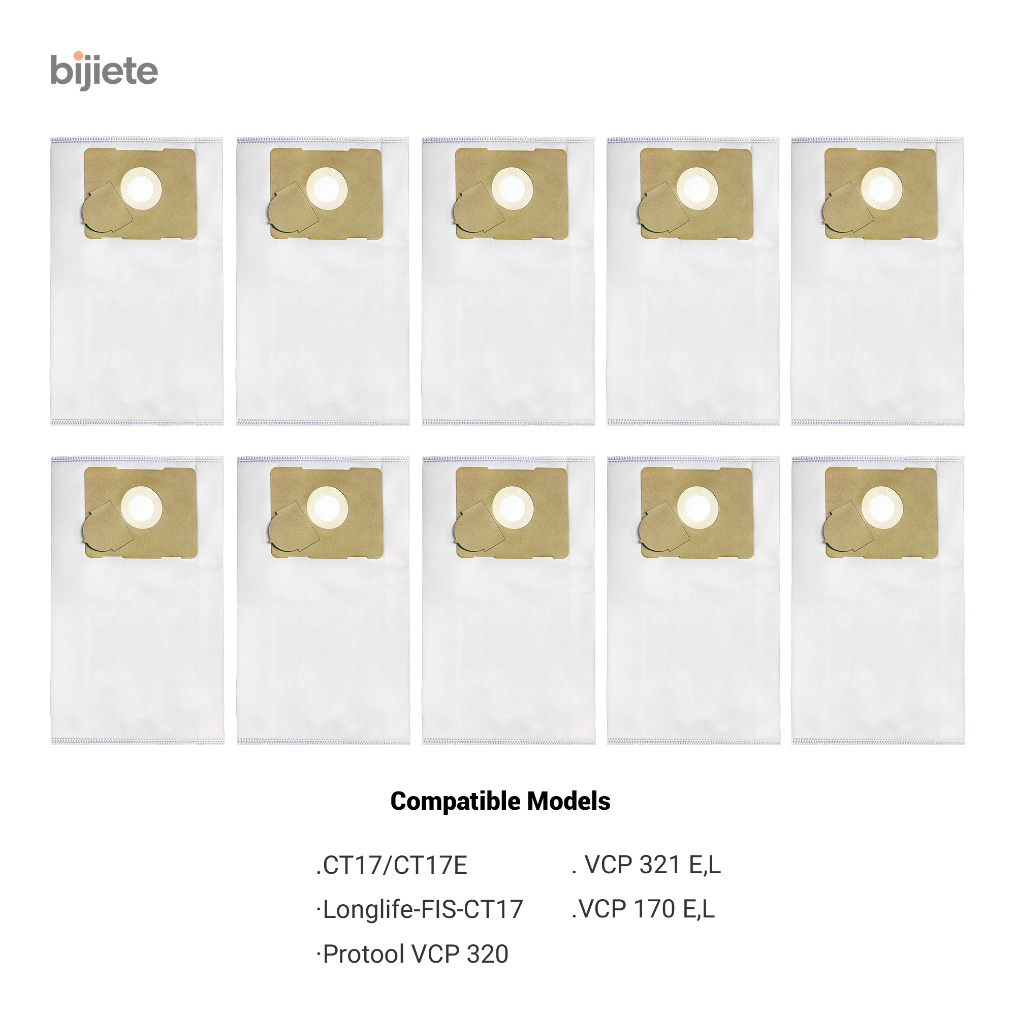 Vacuum Cleaner Bags for Festool CT17E, CT 17E, CT 17 E,VCP 321 EL,Longlife-FIS-CT17,VCP170 EL, Protool VCP320 Vacuum Cleaner Bag