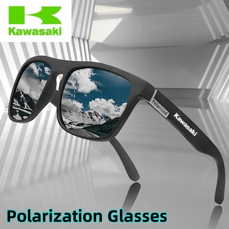 Kawasaki New Fashion Guy's Sun Glasses Polarized Sunglasses Men Classic Design Mirror Square Ladies Sun Glasses Women